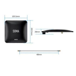 Antenne Patch Directionnelle GEPRC SOMA 5.8GHz SMA - RHCP -Boutique D'Experts En Drones antenne patch directionnelle geprc soma 58ghz sma rhcp 6