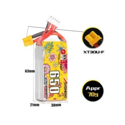 Batterie LiHV GaoNeng GNB 4S 650mAh 120C -Boutique D'Experts En Drones batterie lihv gaoneng gnb 4s 650mah 120c 2