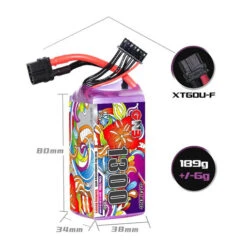 Batterie LiHV GaoNeng GNB 6S 1300mAh 120C -Boutique D'Experts En Drones batterie lihv gaoneng gnb 6s 1300mah 120c 3