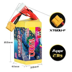 Batterie LiHV GaoNeng GNB 6S 1500mAh 160C -Boutique D'Experts En Drones batterie lihv gaoneng gnb 6s 1500mah 160c 3