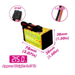 Batterie LiPo CNHL Pizza Series 6S 1350mAh 150C -Boutique D'Experts En Drones batterie lipo cnhl pizza series 6s 1350mah 150c 3