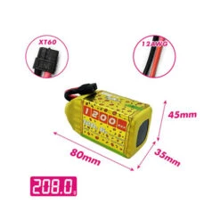 Batterie LiPo CNHL Speedy Pizza V2.0 6S 1200mAh 120C -Boutique D'Experts En Drones batterie lipo cnhl speedy pizza v20 6s 1200mah 120c 4