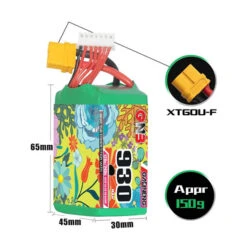 Batterie LiPo GaoNeng GNB 6S 930mAh 120C -Boutique D'Experts En Drones batterie lipo gaoneng gnb 6s 930mah 120c 5