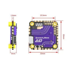 Contrôleur De Vol AIO SpeedyBee Bluejay F405 40A 6S ICM42688P -Boutique D'Experts En Drones controleur de vol aio speedybee bluejay f405 40a 6s icm42688p 4