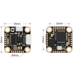 Contrôleur De Vol Foxeer F722 V4 Mini 6S MPU6000 -Boutique D'Experts En Drones controleur de vol foxeer f722 v4 mini 6s mpu6000 5