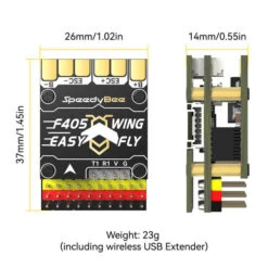 Contrôleur De Vol SpeedyBee F405 WING Mini 6S ICM-42688-P -Boutique D'Experts En Drones controleur de vol speedybee f405 wing mini 6s icm 42688 p 4