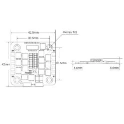 ESC 4en1 Foxeer Reaper F4 128k BL32 65A -Boutique D'Experts En Drones esc 4en1 foxeer reaper f4 128k bl32 65a 5
