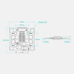 ESC 4en1 Foxeer Reaper F4 Mini 128k BL32 60A -Boutique D'Experts En Drones esc 4en1 foxeer reaper f4 mini 128k bl32 60a 4