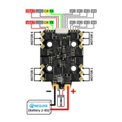 ESC 4en1 Sequre E70 G1 AM32 70A 8S -Boutique D'Experts En Drones esc 4en1 sequre e70 g1 am32 70a 8s 6