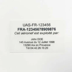 Étiquette D'enregistrement Drone Pro +800g -Boutique D'Experts En Drones etiquette d enregistrement drone pro 800g norme 20212022 2