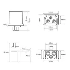 Kit BetaFPV De 10 Connecteurs BT3.0 (mâle & Femelle) -Boutique D'Experts En Drones kit betafpv de 10 connecteurs bt30 male femelle 4
