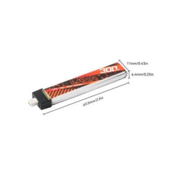 Pack De 5 Batteries LiHV BetaFPV LAVA 1S 300mAh 75C (BT2.0) -Boutique D'Experts En Drones pack de 5 batteries lihv betafpv lava 1s 300mah 75c bt20 3